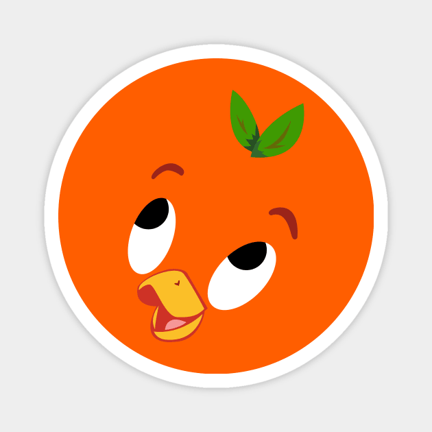 Orange Bird Magnet by Merlino Creative